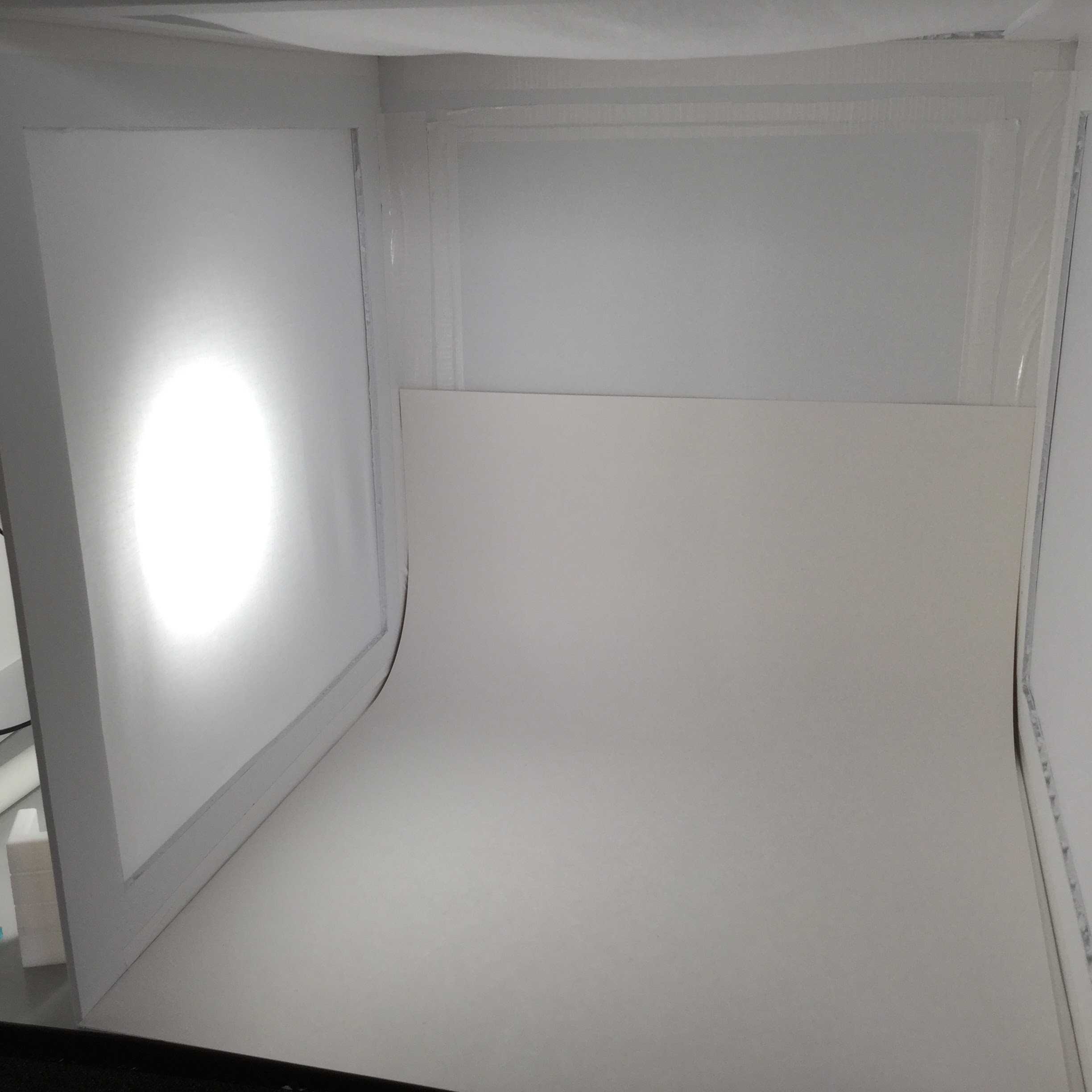 lightbox inside cloth